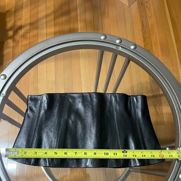 Unique New Chanel Black Corset Belt Black  Lamb Leather  Size FR40 France main image 7